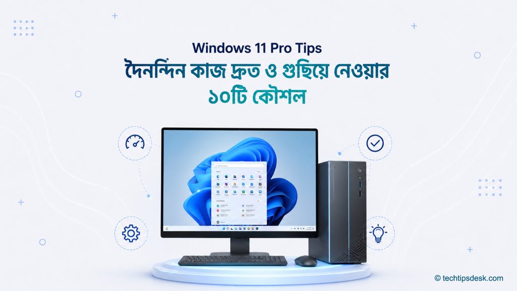 উইন্ডোজ ১১-এর লোগোসহ দৈনন্দিন কাজ দ্রুত ও গুছিয়ে নেওয়ার ১০টি কার্যকর কৌশল