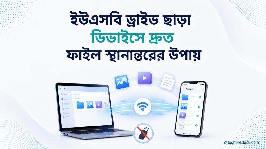 ইউএসবি ফ্ল্যাশ ড্রাইভ ছাড়া দ্রুত ফাইল স্থানান্তরের ৫ কৌশল