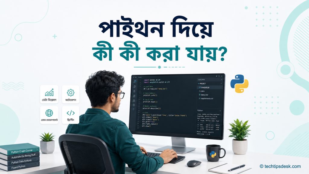পাইথন দিয়ে কী কী করা যায়