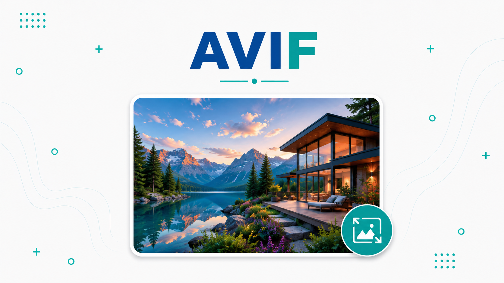 AVIF লেখা ও পাহাড়ি দৃশ্যের মাধ্যমে AVIF ইমেজ ফরম্যাট দেখানো হয়েছে AVIF লেখা ও পাহাড়ি দৃশ্যের মাধ্যমে AVIF ইমেজ ফরম্যাট দেখানো হয়েছে